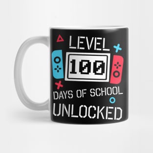 Level 100 Days Of School Unlocked Gaming Video Gamer Boys Mug